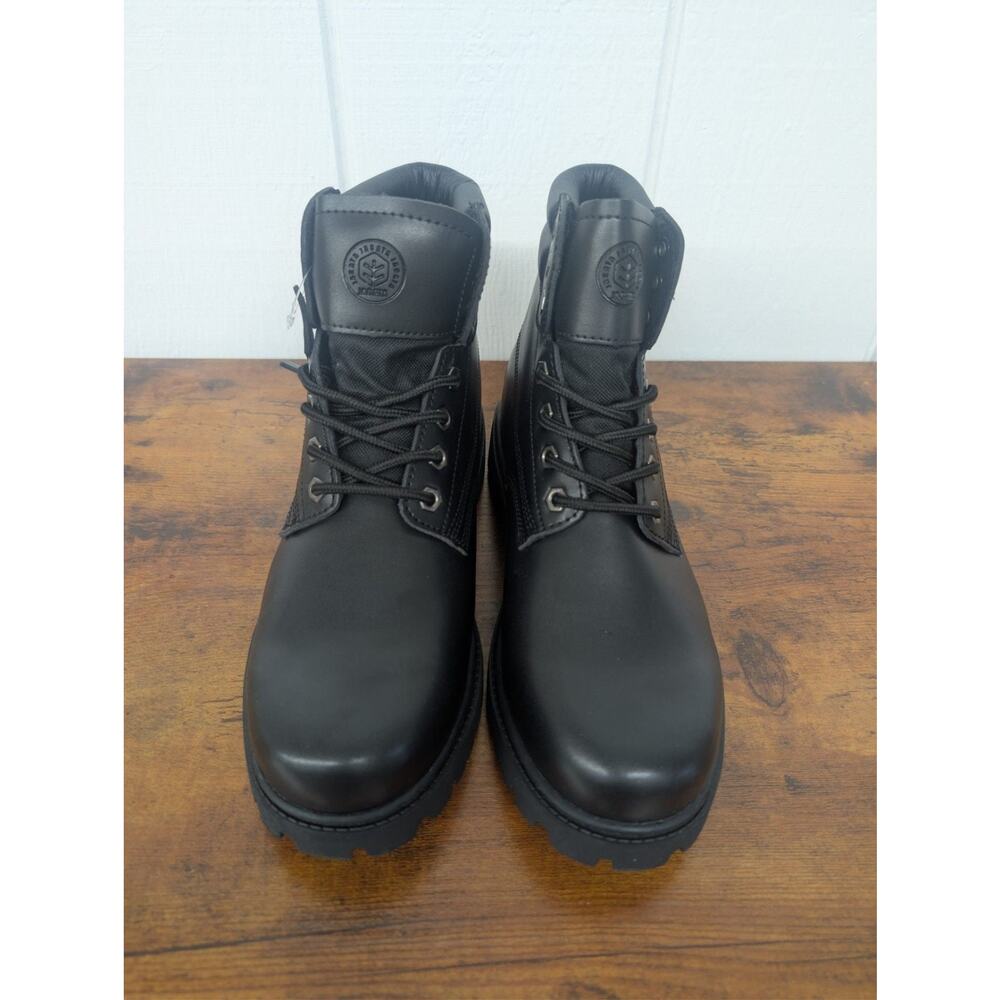 Jacata Men's Black Waterproof Genuine Leather 6-Inch Size 10W